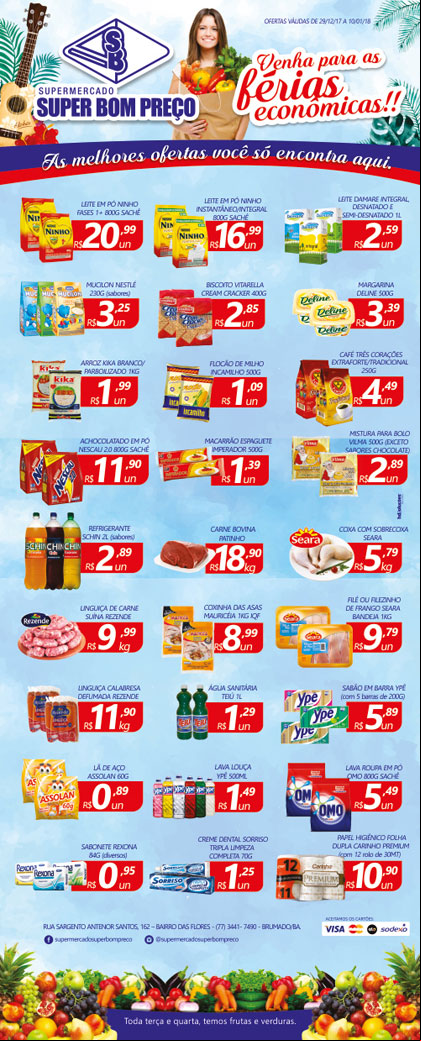 Confira as promoções no Supermercado Super Bom Preço em Brumado