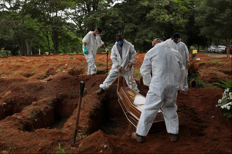 Brasil registra o maior número de óbitos de coronavírus desde setembro
