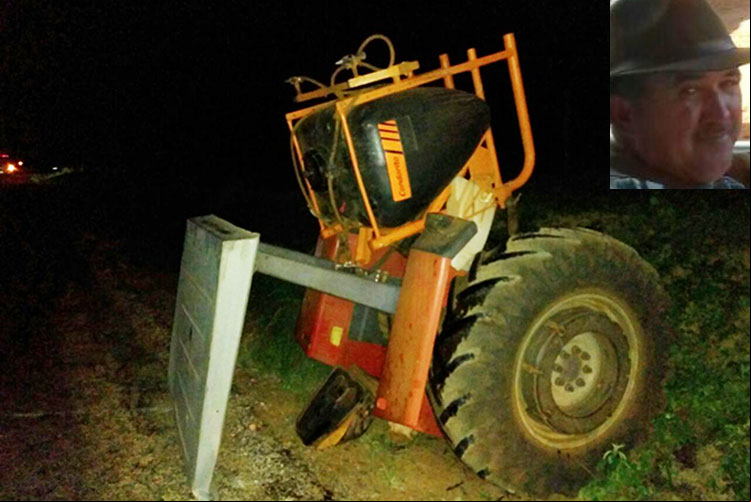 Caculé: Motorista de trator morre em grave acidente registrado na BA-026