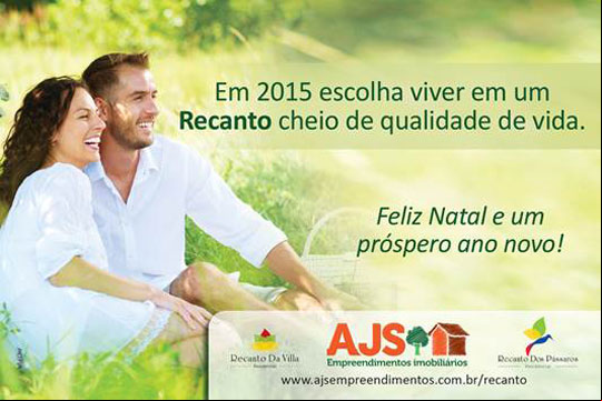 AJS Empreendimentos deseja boas festas e mais qualidade de vida aos brumadenses
