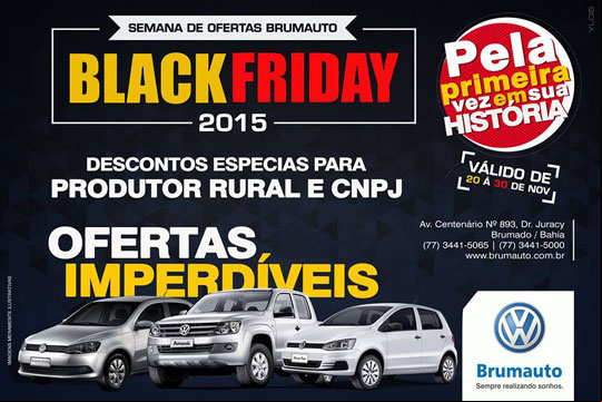 Brumado: Conheça as ofertas Black Friday da Brumauto