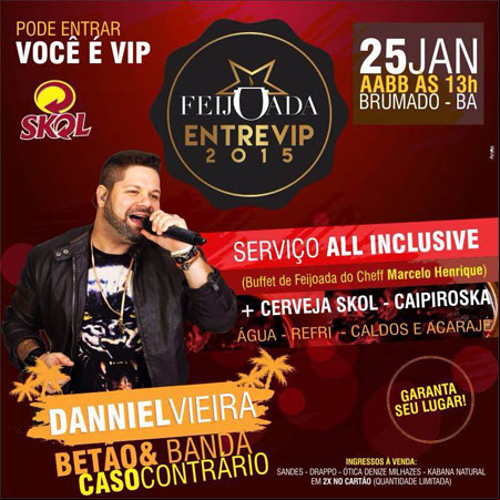 Brumado: Feijoada Entrevip será realizada dia 25 de janeiro