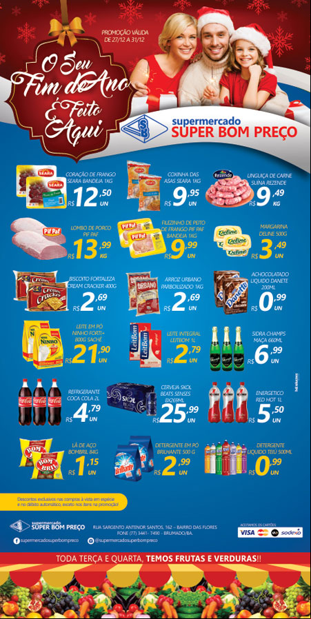 Confira as promoções no Supermercado Super Bom Preço